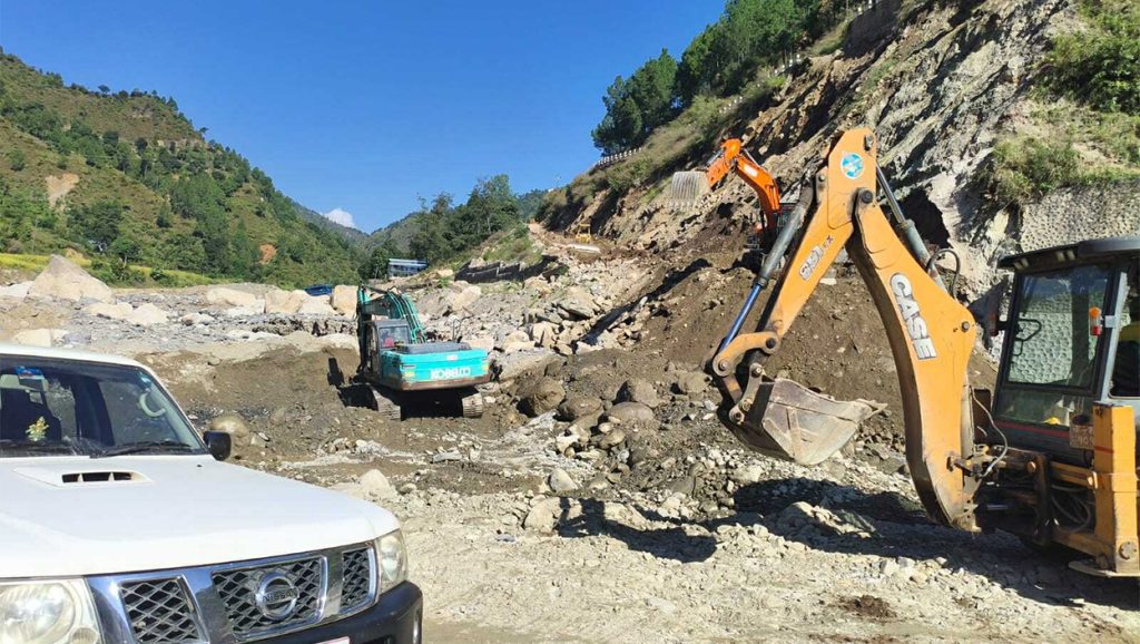 बीपी राजमार्गमा अब २ ठाउँमा मात्र डाइभर्सन बनाउन बाँकी