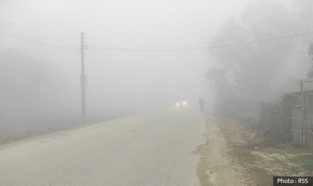 हुस्सुको कारण हवाई उडान प्रभावित