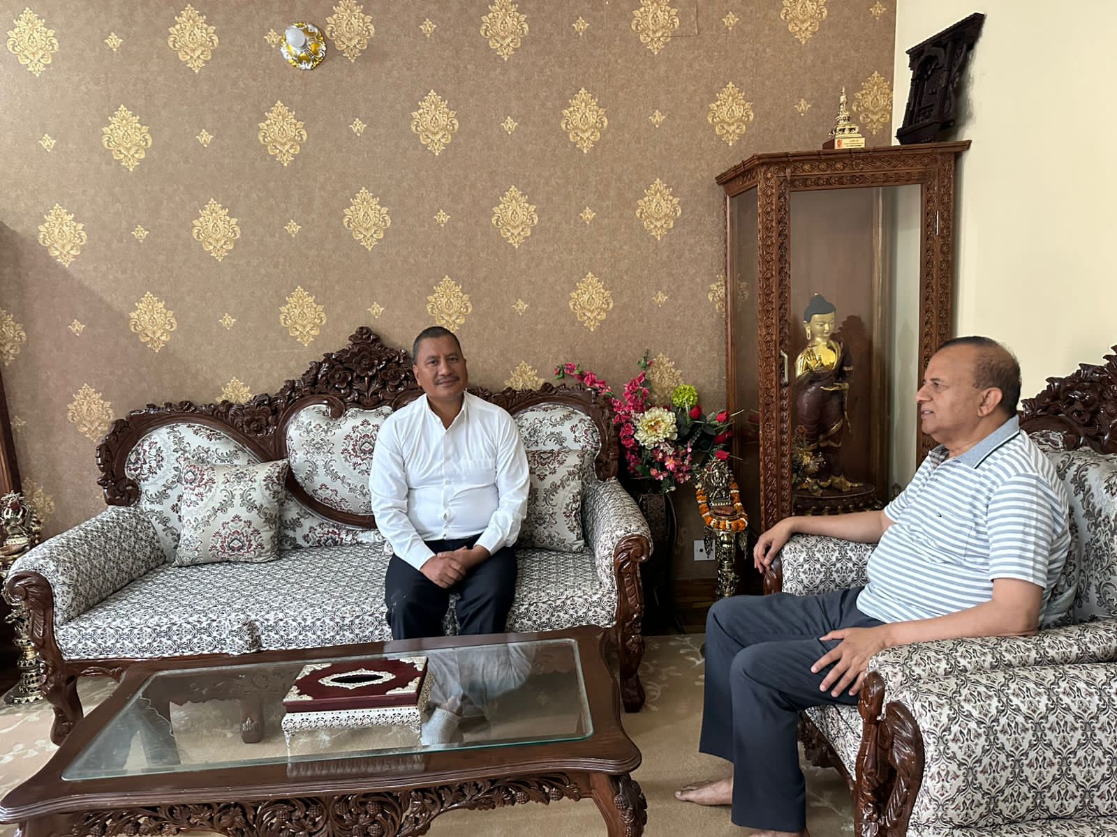 विप्लव र शंकर पोखरेल बीच भेटवार्ता