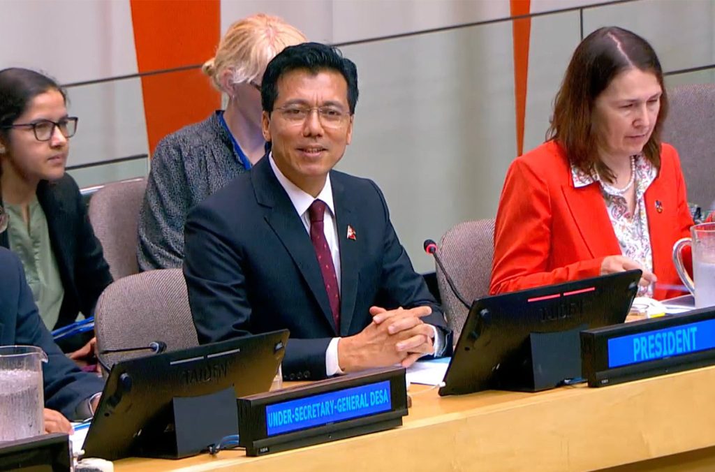 संयुक्त राष्ट्रसंघको महत्वपूर्ण अंग इकोसकको अध्यक्षमा नेपाल निर्वाचित