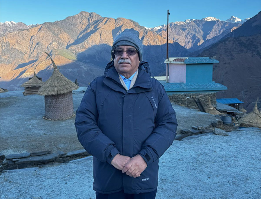 रुकुमपूर्वबाट चीनको सीमासम्म पिच सडक बनाउने सपना छ : प्रचण्ड