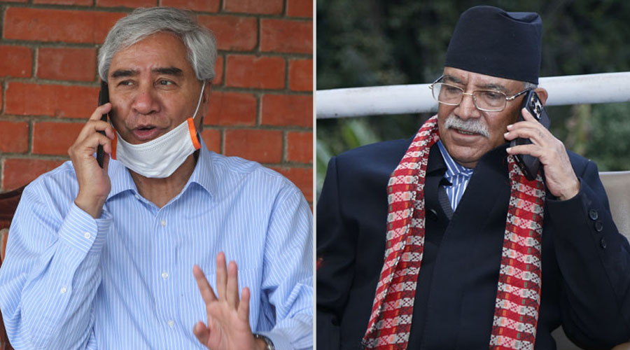 बैंकक जानुअघि प्रचण्डलाई देउवाको फोन