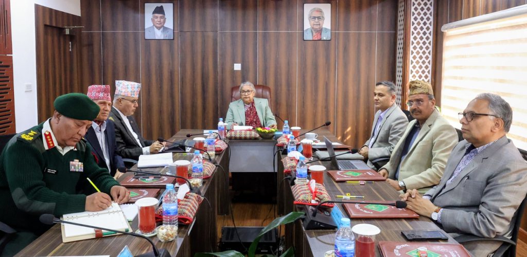सिंहदरबारमा राष्ट्रिय सुरक्षा परिषद्को बैठक सुरु