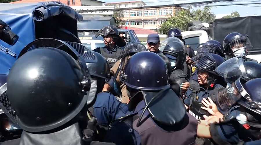 जेनजी भन्दै माइतीघरमा प्रदर्शन गर्ने ५० जना पक्राउ