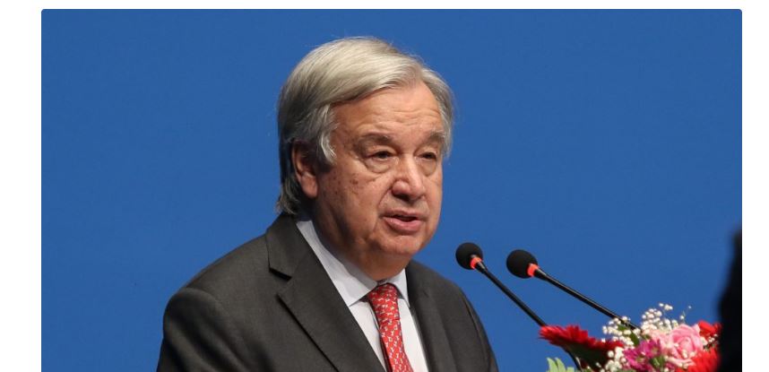 संयम अपनाउन संयुक्त राष्ट्रसंघका महासचिव गुटेरसको सन्देश