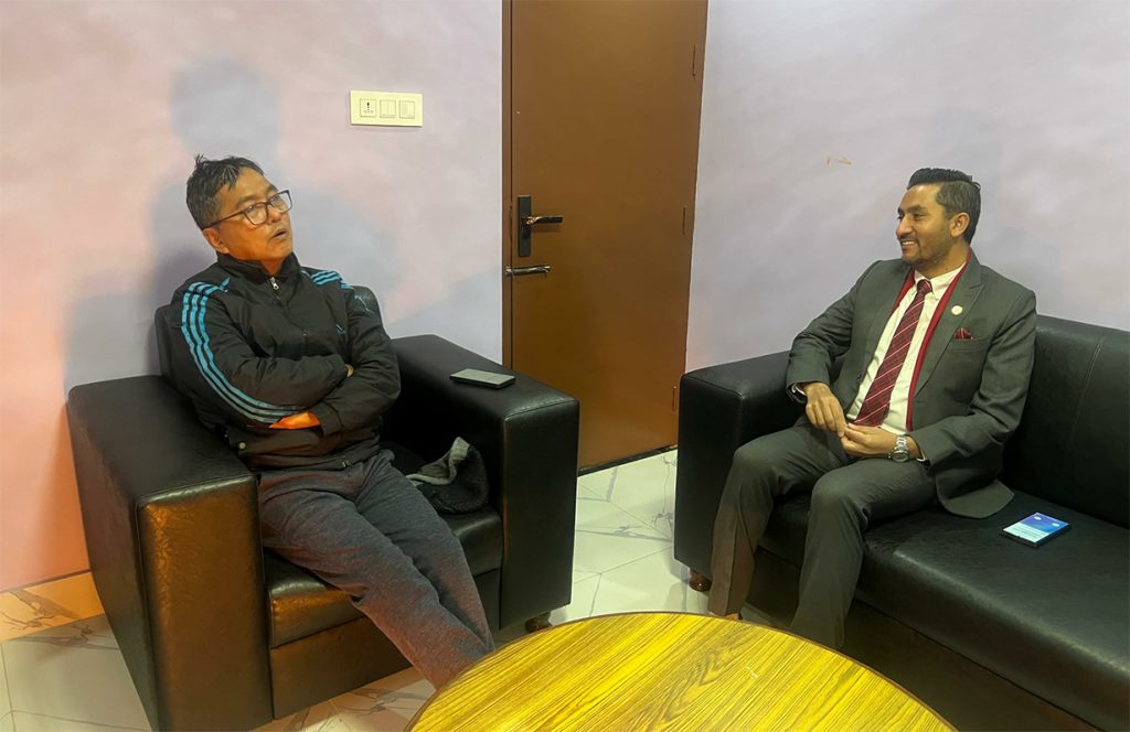 सञ्चारमन्त्री र राप्रपा अध्यक्ष लिङ्देनबीच भेटवार्ता