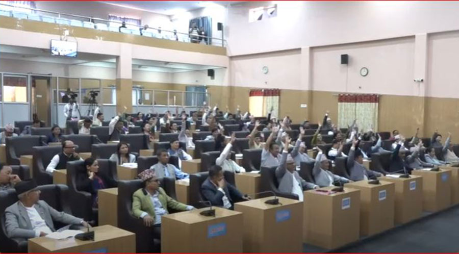 कोशीको नीति तथा कार्यक्रम पारित