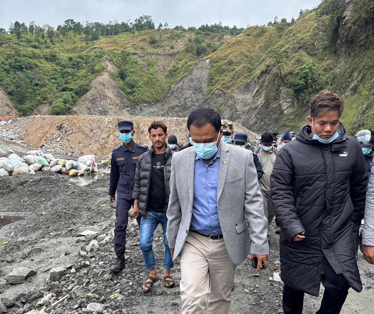 कुलमानले गरे बन्चरेडाँडा ल्यान्डफिल्ड साइटको अनुगमन