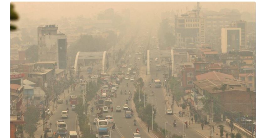काठमाडौंमा वायुको गुणस्तर खराब स्थितिमा