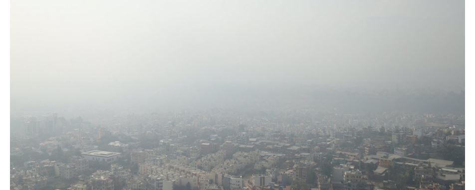 काठमाडौँ उपत्यकाको वायु प्रदूषण आज अस्वस्थ तहमा