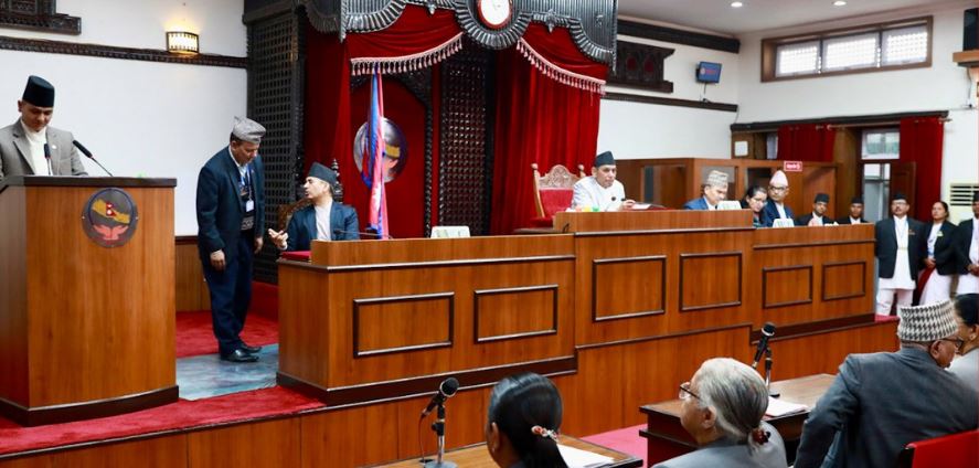 सामाजिक सञ्जाल विधेयक फिर्तासम्बन्धी प्रस्ताव राष्ट्रियसभामा प्रस्तुत हुँदै