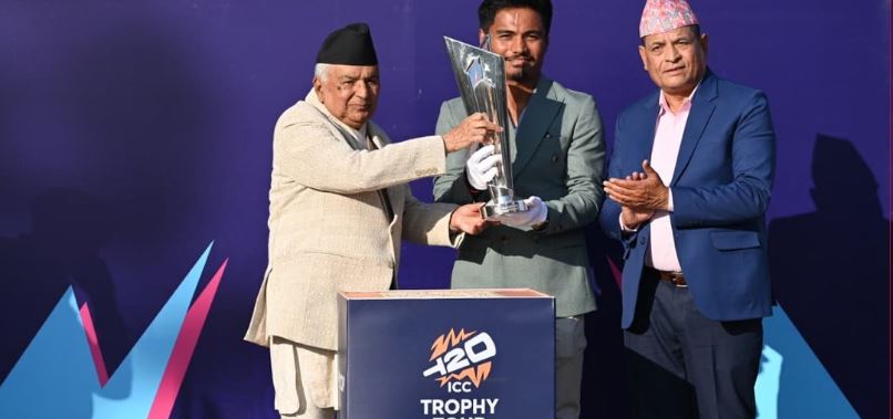 टि–२० विश्वकपको ट्रफी नेपाल आउनु देशका लागि गौरवपूर्ण क्षण : राष्ट्रपति पौडेल