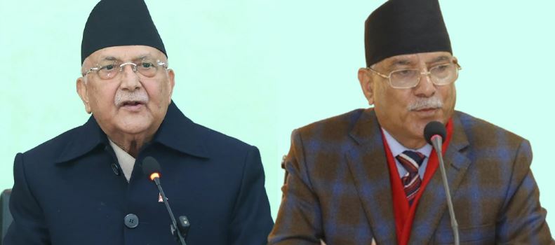 ओली–प्रचण्डबीच भेटवार्ता